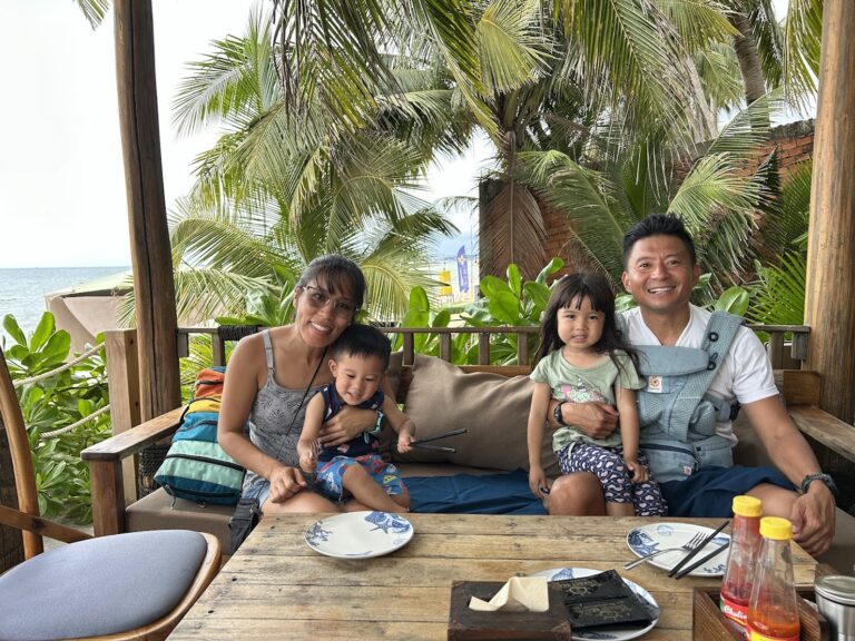 family at sunset beach club