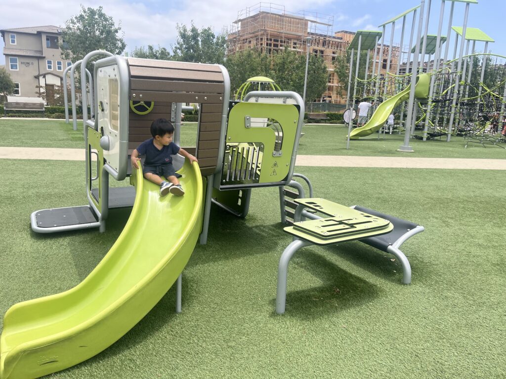Aloe Greens Park Playground Review  Anaheim, CA (From a Local OC Toddler  Mom) | Diapers To Destinations